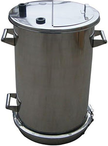 Stainless Steel Fluidizing Vulcanization Powder Hopper 50lb for Electrostatic Powder Coating Machine