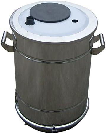 Stainless Steel Fluidizing Vulcanization Powder Hopper 45lb