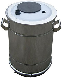 Stainless Steel Fluidizing Vulcanization Powder Hopper 45lb