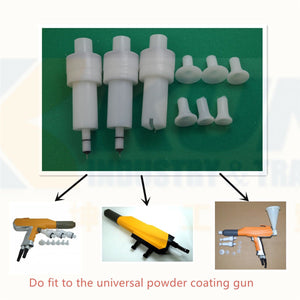 aftermarket Universal Powder Coating Gun Round and Flat Nozzle